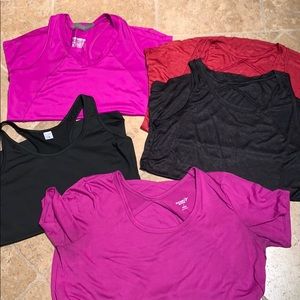 A LOT workout tees/tanks
